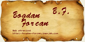Bogdan Forcan vizit kartica